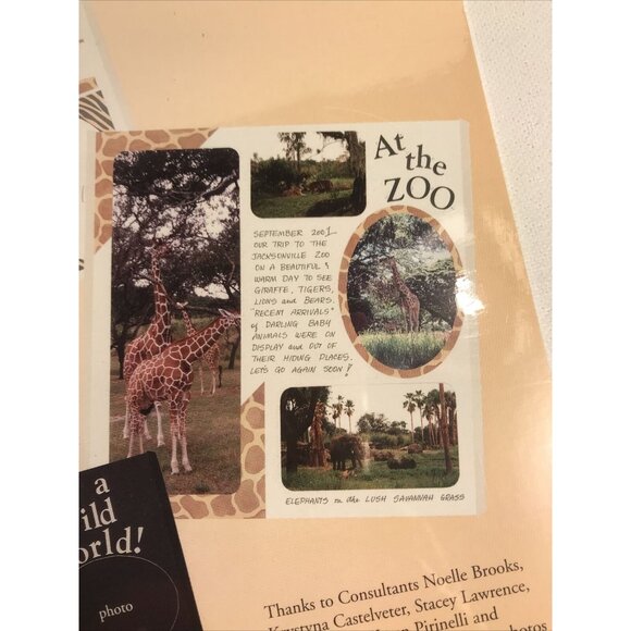 Creative Memories 10x12 Wild Side Paper Pack 12 Sheets Scrapbooking Zoo Safari - Picture 4 of 5
